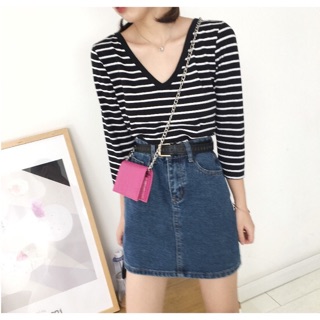 ❗️SALE ล้างสต็อก❗️🌵Stripe black top🌵