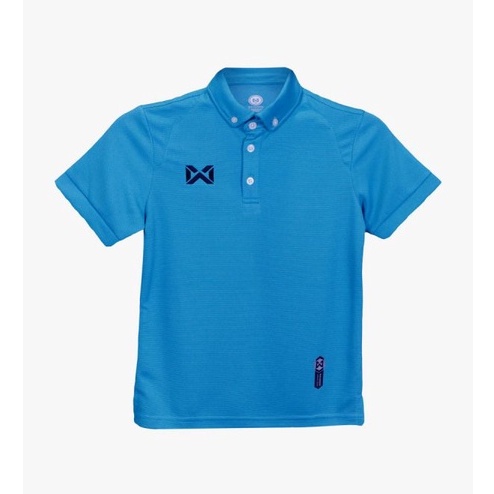 WARRIX เสื้อโปโลเบสิคเด็ก แขนสั้น WA-3315KN-ฟ้า-LL