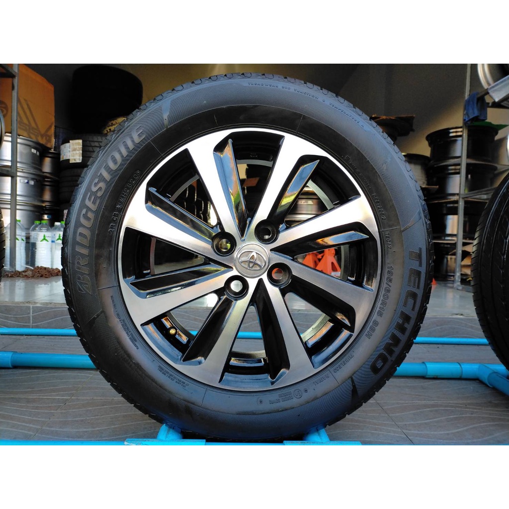 แม็กวีออส ยาริส ขอบ15 พร้อมยางบริสโตน 195 60 16 ปี20