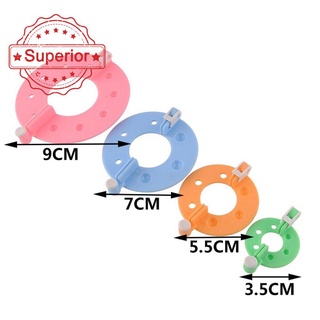 อุปกรณ์เครื่องมือถัก ปอมปอม สําหรับใช้ในการถักไหมพรม 95 กรัม W6S8 8ชิ้น