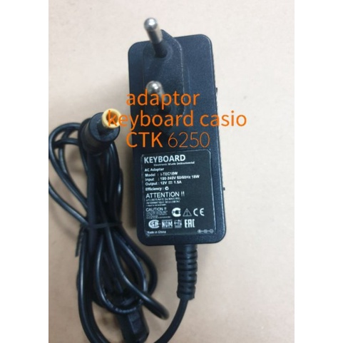 Casio Keboard CTK 6250 CTK 6200 ใช้อะแดปเตอร์สําหรับคีย์บอร์ดเครื่องดนตรีรุ่นใหม่