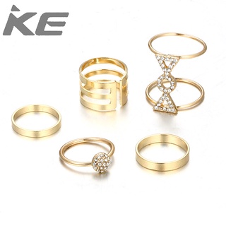 Womens Diamond Ring 5 Piece Combination Set Popular for girls for women low price