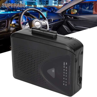 Superage Portable Cassette Player Classic Style Multifunction Supports AM FM Radio Stereo Compact Tape