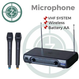 Music D.J. M-444 Wireless Microphone ไมค์โครโฟนไร้สาย