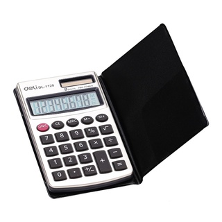 Deli Pocket Calculator 1120 เครื่องคิดเลขแบบพกพา(พร้อมซองถนอมเครื่อง)