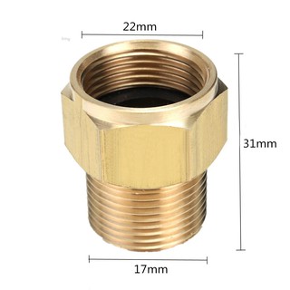 Limy1 อะแดปเตอร์ข้อต่อท่อ M22 ตัวผู้ * M22 ตัวเมีย สําหรับเครื่องฉีดน้ําแรงดัน HD HDS 1 ชิ้น