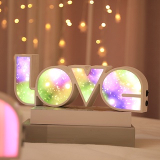 โคมไฟLOVE โคมไฟให้แสงสว่าง,LOVE Letter ไฟ LED แบบจำลอง,คนรัก Mood Light -สินค้ามีพร้อมส่ง-