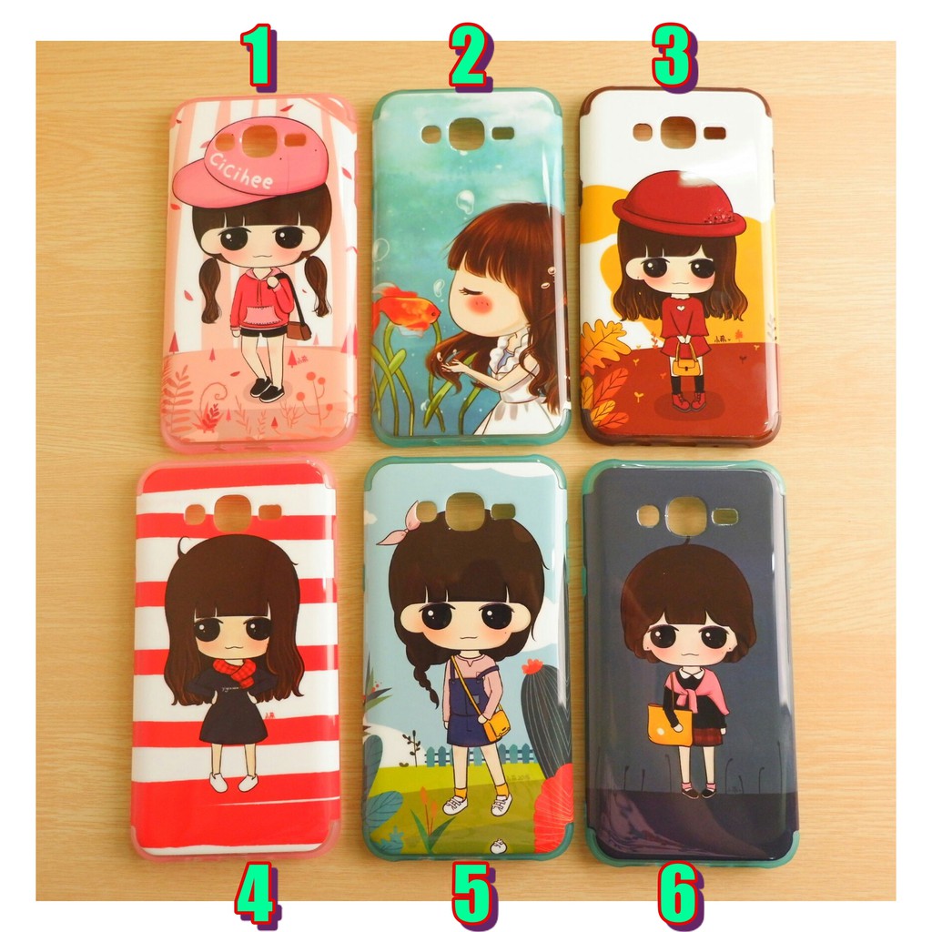 เคสการ์ตูนน่ารัก+ฟิล์มกระจก J7 / J7 core