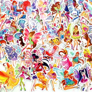 70Pcs/Set ❉ Winx Club Series 03 Stickers ❉ Cartoon Floral Fairy Pixie Waterproof DIY Fashion Doodle Decals Stickers