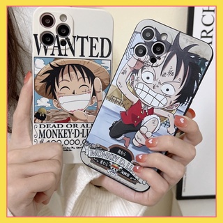 เคสซิลิโคน Huawei P50 P40 P30 P20 Pro Lite Mate 40 30 20 Pro ลูฟี่ การ์ตูน ขอบตรง เคสแบบเต็ม