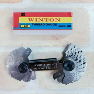 WINTON หวีวัดเกลียว 2 ระบบ (นิ้ว, มิล)