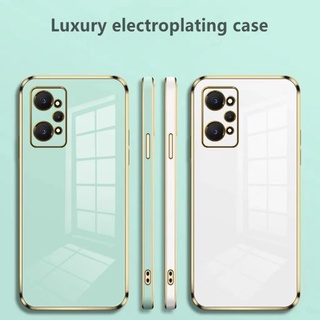 เคสโทรศัพท์เคลือบด้วยไฟฟ้า Realme GT GT2 Pro Neo3 Neo2 Neo 3 2 X7 V15 Q3 X2 XT 4G 5G 2022