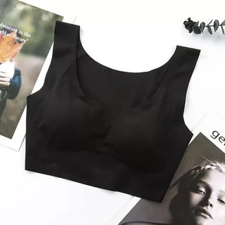 [ส่งจากไทย] 𝑩𝒓𝒂𝑩𝒓𝒂𝑩𝒓𝒂 #bra-045 tank top บรา โยคะ บรา ไร้ขอบ ฟองน้ำถอดได้