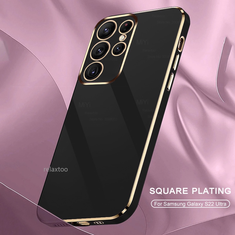เคสโทรศัพท์ ซิลิโคนนิ่ม TPU กันกระแทก สําหรับ Samsung Galaxy S24 S22 S21 Plus + Ultra FE S24+ S24Ult