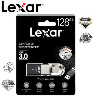 Lexar 128GB F35 JumpDrive Fingerprint USB3.0 (150MB/s)