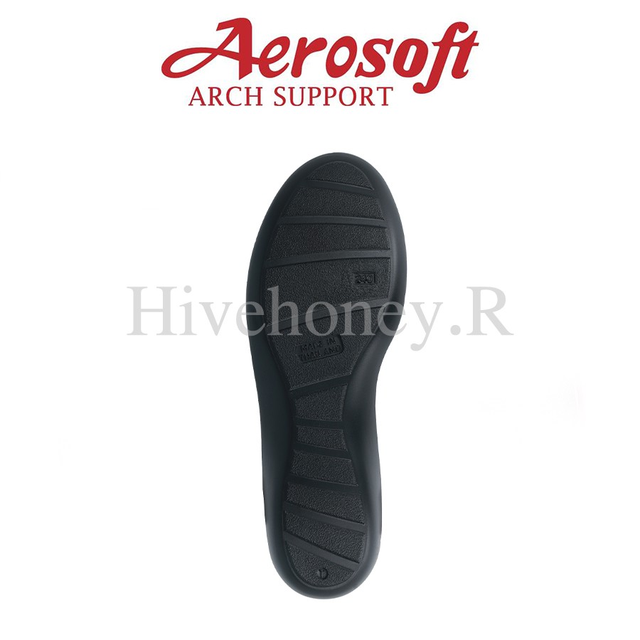 ☁️CW3132☁️ รองเท้าคัทชูเพื่อสุขภาพ aerosoft arch support(แอโร่ซอฟ)