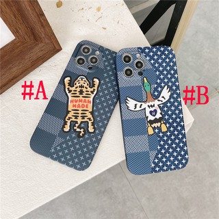เคสไอโฟน เคสซิลิโคน สำหรับ iPhone 14 Pro Max iPhone 13 Pro Max iPhone 12 Pro Max iPhone 11 Pro Max iPhone X XR XS Max Creative Fashion Cartoon HUMAN MADE Duck &amp; Tiger Silicone Case