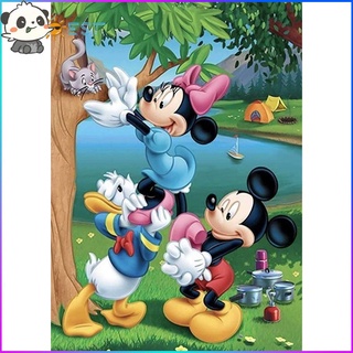 DISNEY Xthebestx ชุดงานปักเม็ดบีด Diy สําหรับตกแต่งบ้าน