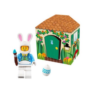 LEGO ETC : 2018 EASTER SET MINI FIGURE EASTER BUNNY HUT No.5005249 ชายชุดกระต่ายประจำเทศกาลอีสเตอร์ ของแท้ 100%