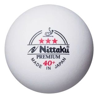 Nittaku PLS 40+ 3 STAR PREMIUM (ITTF) สีขาว (ราคา/3 ลูก)