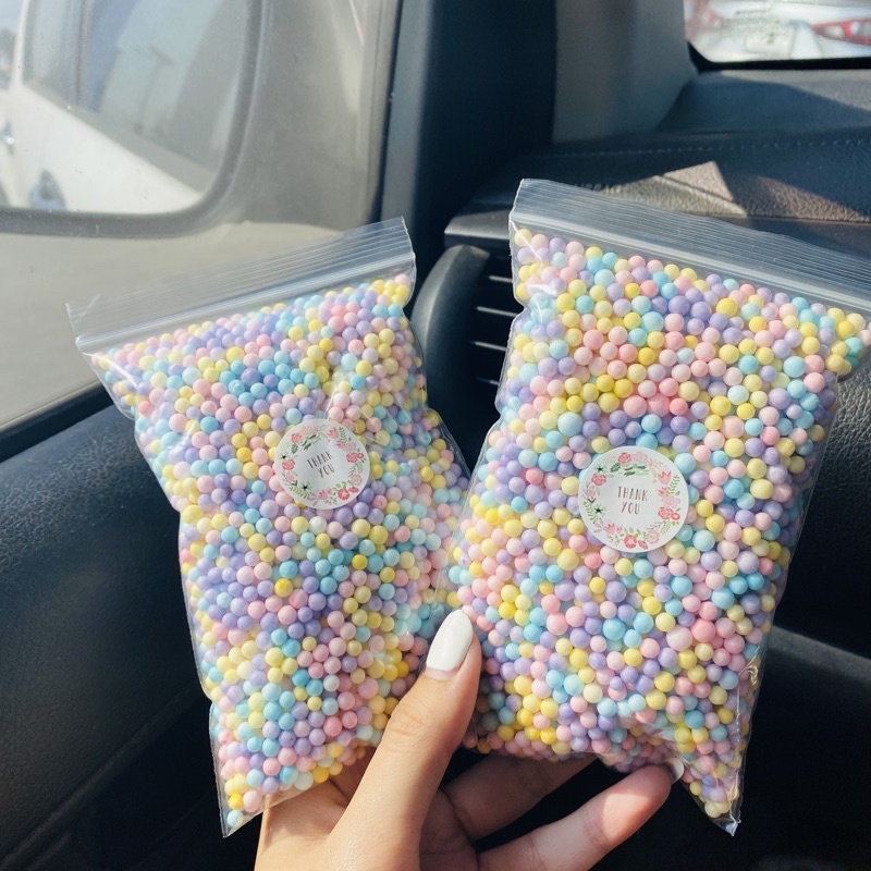 (พร้อมส่ง) เม็ดโฟมคละสี