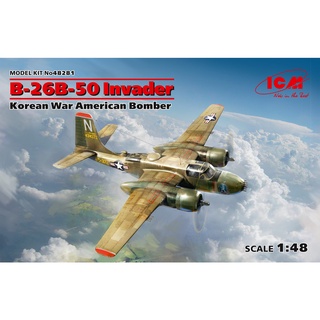 โมเดลเครื่องบิน ICM Model ขนาด 1/48 ICM-48281 B-26B-50 Invader, Korean War American Bomber