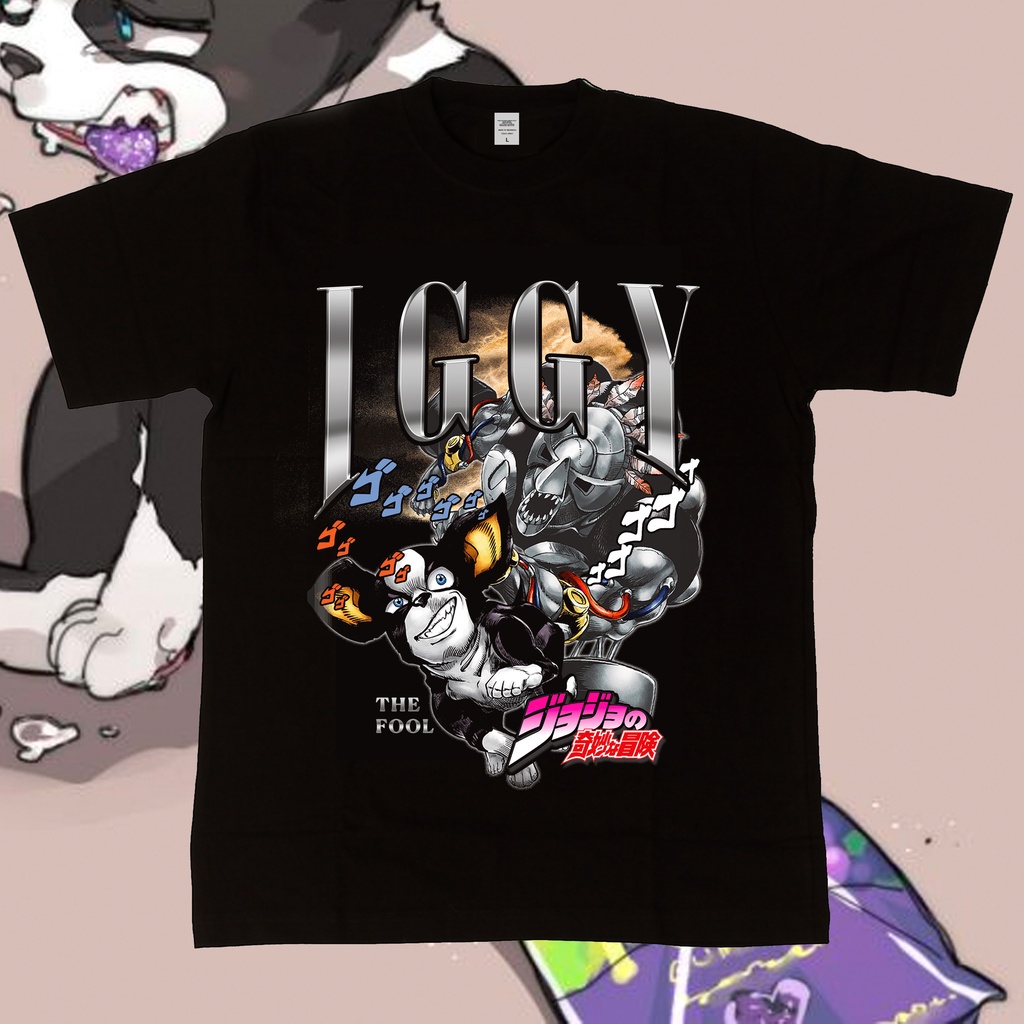 Animood - เสื้อยืด Iggy The Fool Jojo Bizzare Adventure Stardust Crusaders Homage Series
