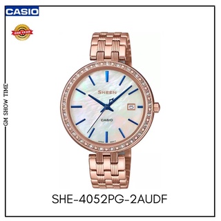 SHEEN CASIO รุ่น she-4052pg-2audf ของแท้100%พร้อมกล่องพร้อมใบรับประกัน รับประกันตัวเครื่อง1ป๊