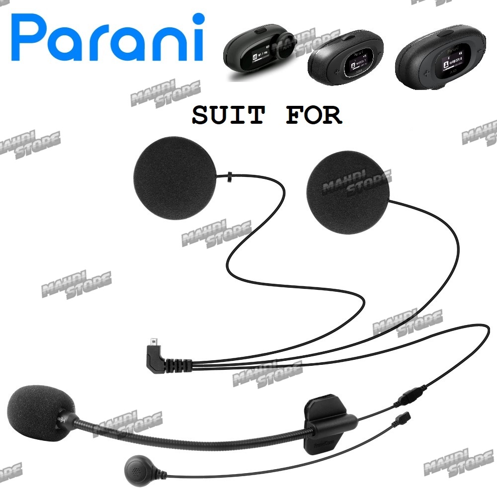 บริการชุดลําโพงชุดหมวกกันน็อคบลูทูธ Intercom Parani M10 A10 A20 โดย Sena Soft Mic Hard Mic Full Face