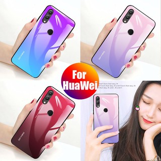 Huawei Mate 9 10 20 Pro Lite  20X Case Gradient Tempered Glass Back Phone Casing