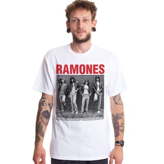 เสื้อแฟชั่นผญ2022 อื่นๆ - RAMONESเสื้อยืดวงร็อคยอดนิยมเสื้อเชิ้ตสีขาวระเหิดunisextee