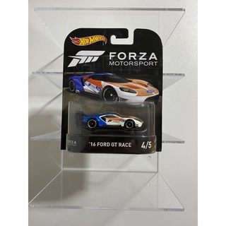 Hot wheels 16 FORD GT RACE 4 OF 5 (White&amp;Orange) Set OF FORZA MOTORSPORT