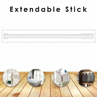ราวผ้าม่าน ไม้เท้ายืดหดปรับระดับได้ราวม่านอาบน้ำรางหน้าต่างแขวน Tension Rod Curtain Shower Adjustable Rod Spring