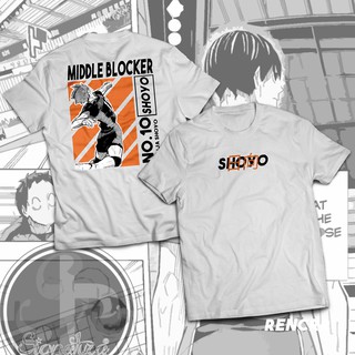 Tee - Signatura Tees เสื้ออะนิเมะ Haikyu Series หมายเลข 10 ตัวบล็อกกลาง โชโย ฮินาตะ ออกแบบเสื้อเชิ้