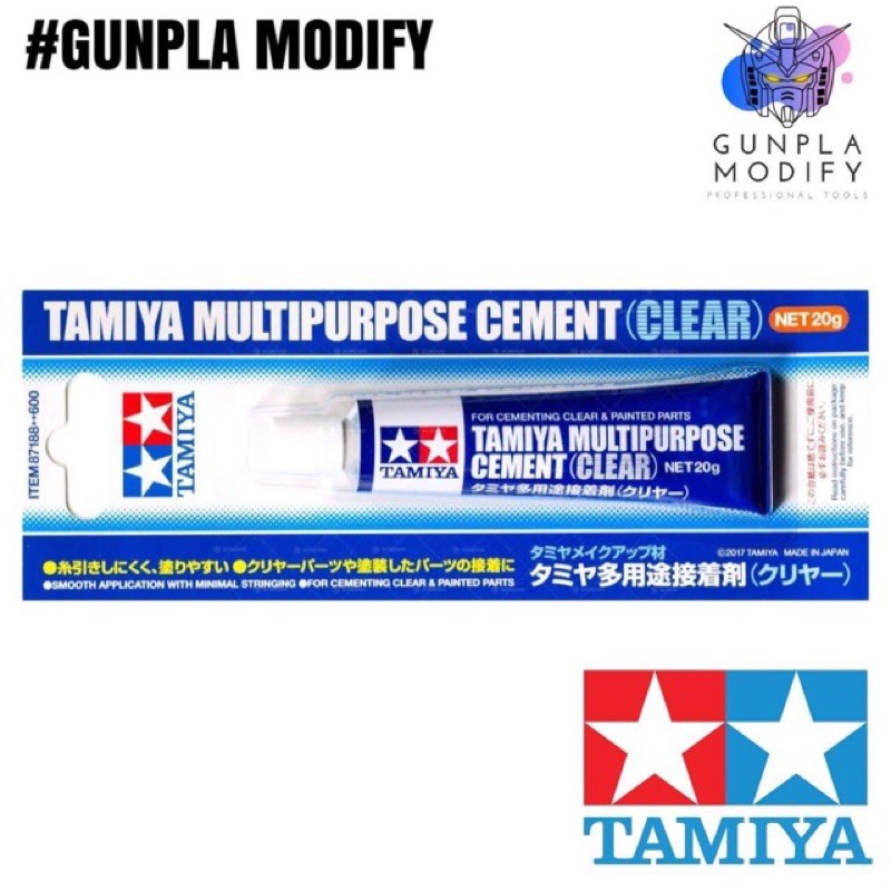 TAMIYA 87188 กาวติดชิ้นส่วนใส ชิ้นส่วนที่ทำสีแล้ว Multipurpose Cement (Clear)