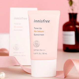 Innisfree Mineral Brightening Sunscre Spf50 + ครีมกันแดด ควบคุมความมัน ปรับสีผิวให้กระจ่างใส ไม่เหนียวเหนอะหนะ