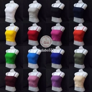 SALABO(พร้อมส่ง)⭐️เกาะอกสายเดี่ยว สีพื้น ฟรีไซส์ ผ้านุ่ม พร้อมส่ง #H2