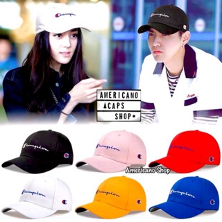 หมวกแก๊ปChampion Cap แชมป์เปี้ยน  แฟชั่นสุดฮิต งานปัก งานปัาย คุณภาพ 100 % (ส่งจากไทย)