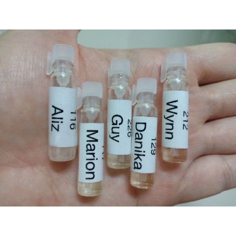 💗น้ำหอม 9 September ขนาดทดลองกลิ่น Set เล็ก ปริมาณ 1 ml. จำนวน 5 กลิ่น (ลูกค้าเลือกกลิ่นและแจ้งแม่ค้