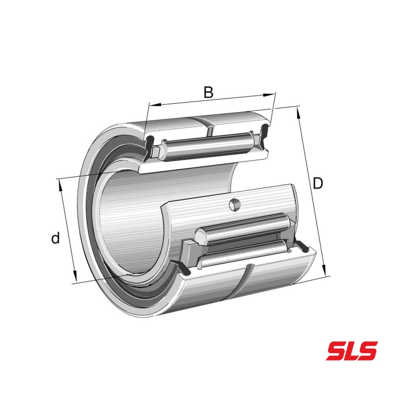 INA NA4901-2RSR-XL แบริ่งลูกกลิ้งเข็มพร้อมวงแหวนด้านใน