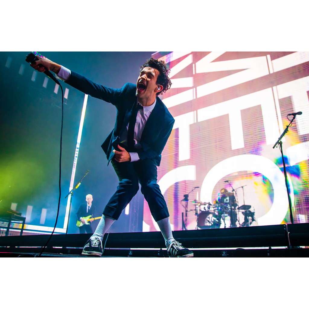 โปสเตอร์ The 1975  Matty Healy แมตทิว ฮิลลี่ ตกแต่งผนัง Music Poster โปสเตอร์วินเทจ โปสเตอร์วงดนตรี 