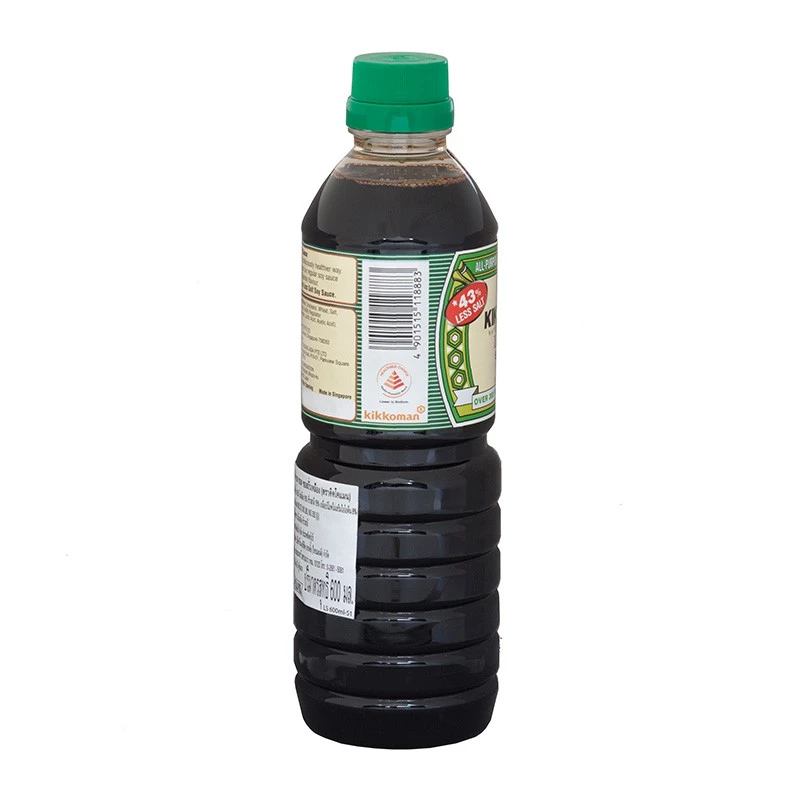 Kikkoman Less Salt Soy Sauce 600 ml คิคโคแมน ซอสถั่วเหลืองสูตรเค็มน้อย thumbnail 6