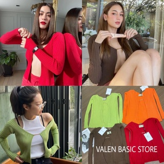 เสื้อคลุมคาร์ดิแกน✨Jacquemus cardigan✨ป้ายVALENผ้าพรีเมี่ยมเกรดดีที่สุด,