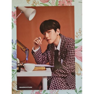 [พร้อมส่ง] โปสเตอร์ A4 แบคฮยอน Baekhyun ปฏิทิน EXO 2021 Seasons Greetings Mini Poster