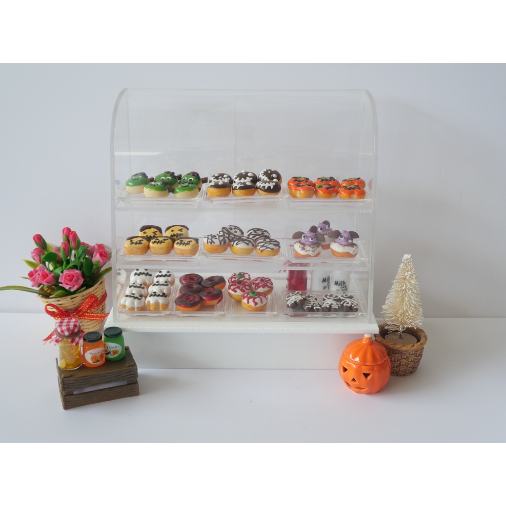 โดนัทจิ๋ว โดนัทฮาโลวีน (Halloween) โดนัทดินปั้นจิ๋ว งานน่ารักๆ [ราคา/1ชิ้น] #ของจิ๋ว #miniature