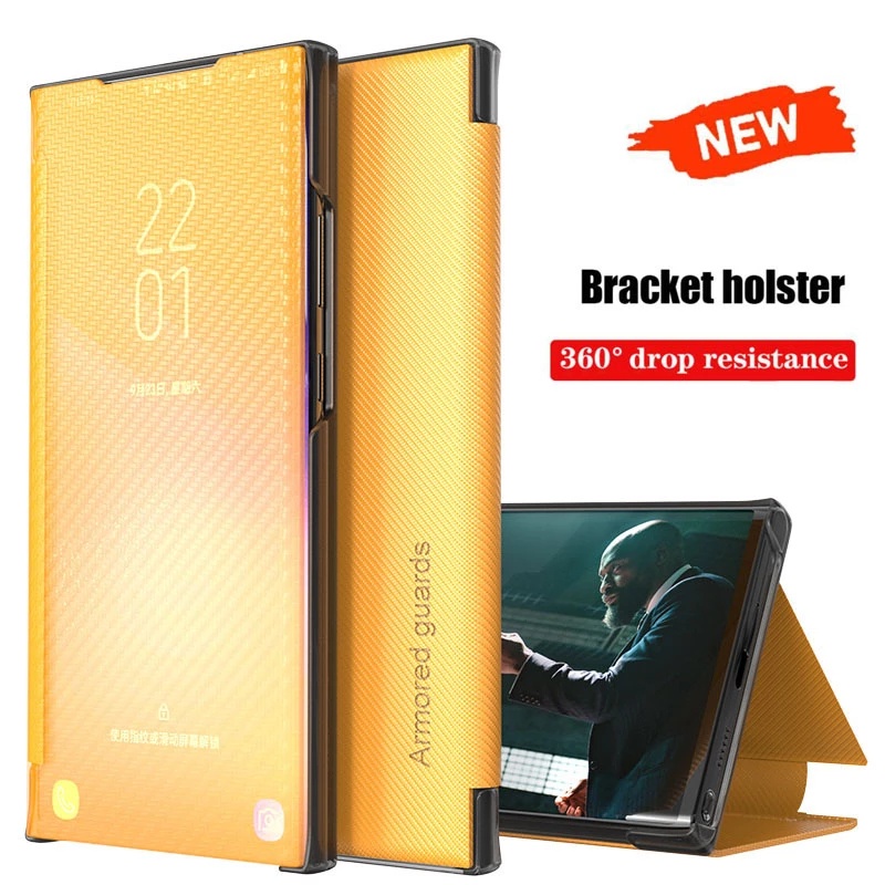 Luxury Carbon Fiber Flip Case For Huawei P30 Pro P30 Lite P40 Mate40 20 Pro Y9 Y7 Prime Y9A Y7A Hono