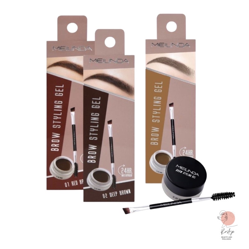 ST-58🌟เจลเขียนคิ้ว Meilinda brow styling gel MC3095 เจลคิ้ว เมลินดา ดินสอเขียนคิ้ว เนื้อเนียน เกลี่ยง่าย