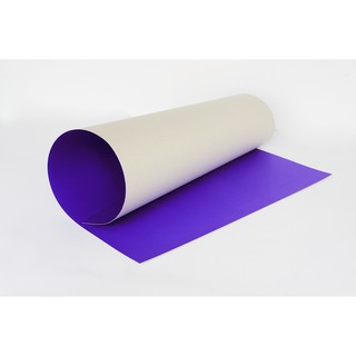 PP-313 สีม่วงเข้ม กระดาษโปสเตอร์แข็งสีหน้าเดียว  52X77 ซม.  แพ็ค 10 แผ่น