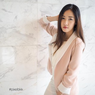 PX007CT - Shawl Lapel Blazer (ปกกล้วย)