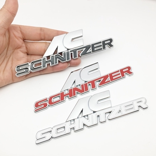 สติกเกอร์โลหะ 3D ตราสัญลักษณ์โลโก้ รูปลอก สําหรับ BMW AC Schnitzer M 3 5 6 E46 E39 E36 X1 X3 X5 X6 ตกแต่งท้ายรถ จัดแต่งทรงผม